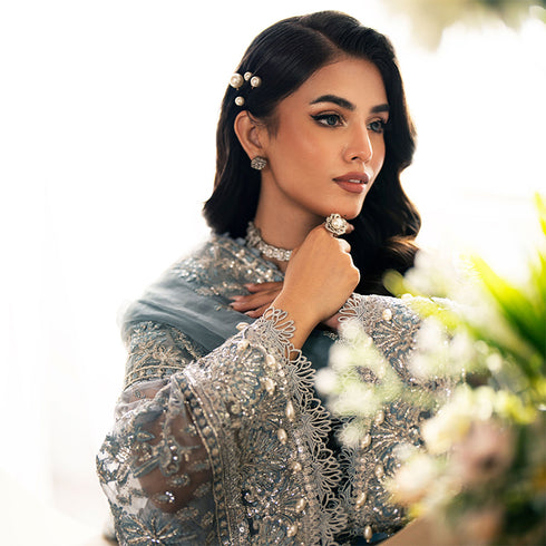 HW001 - 3 piece Resham and sequin embroidery