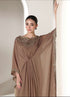 AK001- Brown Chiffon Kaftan