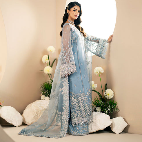 HW001 - 3 piece Resham and sequin embroidery