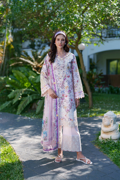 HC008 - Blush pink 3 piece stitched Chikankari Summer Collection
