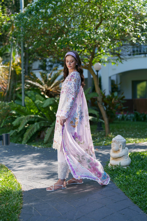 HC008 - Blush pink 3 piece stitched Chikankari Summer Collection