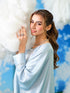 HP16 - Sky Blue Kaftan style with plazo