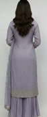 HP15 - 3 Piece bamber crinkle shirt with Embroidered crinkle Duppata and crushed raw silk trouser