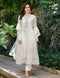 HP001 - White Kameez with dress style