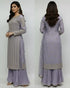 HP15 - 3 Piece bamber crinkle shirt with Embroidered crinkle Duppata and crushed raw silk trouser
